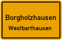 Straßen in Borgholzhausen Westbarthausen