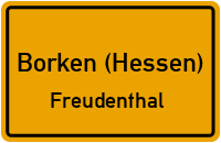 Straßenverzeichnis Borken (Hessen) Freudenthal