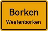 Westenborkener Straße in BorkenWestenborken