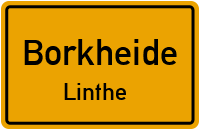 Ringstraße in BorkheideLinthe