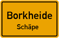 Akazienallee in BorkheideSchäpe