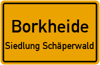 Hans-Grade-Straße in BorkheideSiedlung Schäperwald