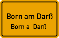 Kirchweg in Born am DarßBorn a. Darß