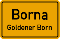 Klingenbergstraße in BornaGoldener Born