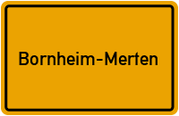 Ortsschild Bornheim-Merten
