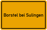 City Sign Borstel bei Sulingen