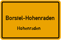 Hochmoorstraße in Borstel-HohenradenHohenraden