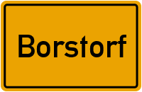 Ortsschild von Gemeinde Borstorf in Schleswig-Holstein