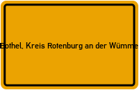 Ortsschild von Gemeinde Bothel, Kreis Rotenburg an der Wümme in Niedersachsen