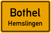 Straßen in Bothel Hemslingen