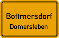 Straßen in Bottmersdorf Domersleben