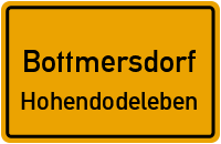 Straßen in Bottmersdorf Hohendodeleben