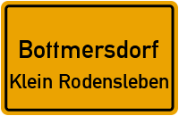 Straßen in Bottmersdorf Klein Rodensleben