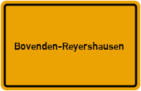 Ortsschild Bovenden-Reyershausen