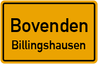 Straßenverzeichnis Bovenden Billingshausen