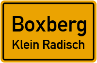 Neudorfer Weg in BoxbergKlein Radisch