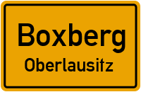 City Sign Boxberg / Oberlausitz