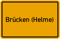 City Sign Brücken (Helme)