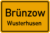 Lubminer Straße in BrünzowWusterhusen