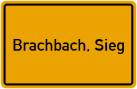 City Sign Brachbach, Sieg