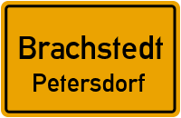 Straßen in Brachstedt Petersdorf