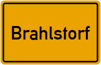 Ortsschild von Brahlstorf in Mecklenburg-Vorpommern