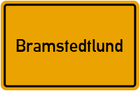 Ortsschild von Gemeinde Bramstedtlund in Schleswig-Holstein