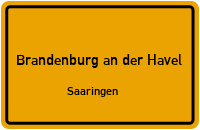 Saaringer Dorfstraße in Brandenburg an der HavelSaaringen
