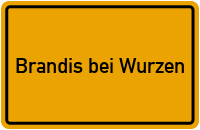 City Sign Brandis bei Wurzen