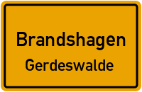 Straßen in Brandshagen Gerdeswalde
