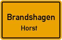 Straßen in Brandshagen Horst