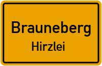 Ortsstraße in BraunebergHirzlei