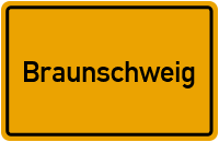 Ortsschild von Stadt Braunschweig in Niedersachsen