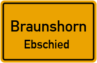 Hauptstraße in BraunshornEbschied
