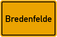 Ortsschild von Bredenfelde in Mecklenburg-Vorpommern
