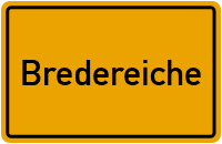 Ortsschild von Bredereiche in Brandenburg