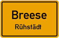 Wittenberger Straße in BreeseRühstädt