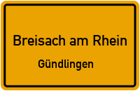 Breisacher Straße in 79206 Breisach am Rhein (Gündlingen)