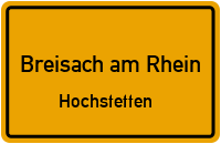 Hochstetter Straße in 79206 Breisach am Rhein (Hochstetten)