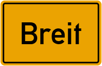 City Sign Breit