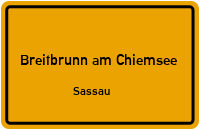 Straßenverzeichnis Breitbrunn am Chiemsee Sassau