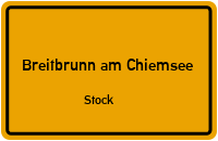 Straßenverzeichnis Breitbrunn am Chiemsee Stock