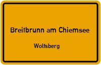 Straßenverzeichnis Breitbrunn am Chiemsee Wolfsberg