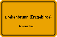 Roter Bergweg in Breitenbrunn (Erzgebirge)Antonsthal