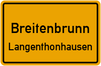 Straßenverzeichnis Breitenbrunn Langenthonhausen