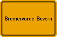 Ortsschild Bremervörde-Bevern