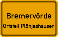 Bockhorster Weg in BremervördeOrtsteil Plönjeshausen