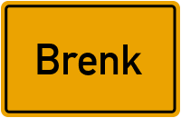 Ortsschild von Gemeinde Brenk in Rheinland-Pfalz