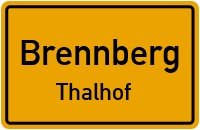 Straßenverzeichnis Brennberg Thalhof