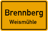 Straßenverzeichnis Brennberg Weismühle